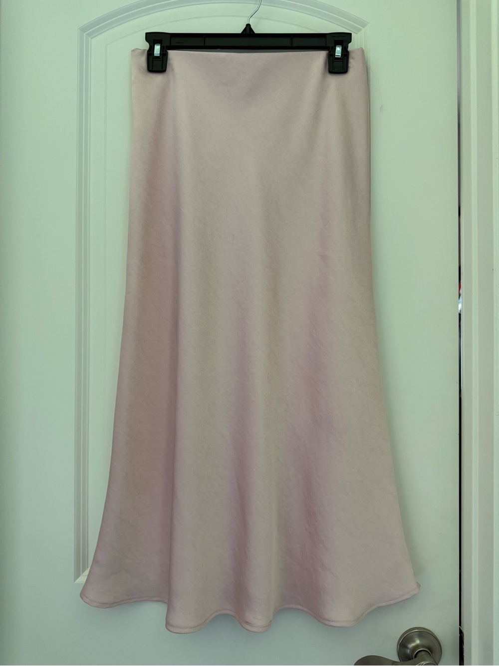 Karen Kane Pale Pink Midi A-Line Skirt